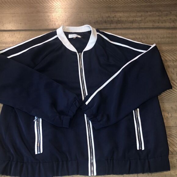 80s Style Zip Up Roller Skate 🛼 Lightweight Varsity Jacket 2 Secure Zip Pockets - Picture 10 of 17